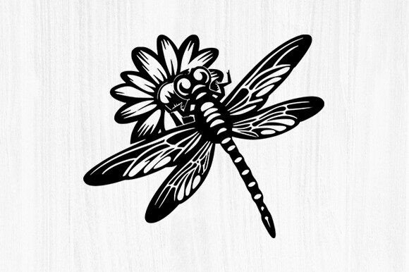 About Floral Dragonfly SVG