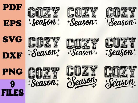 Cozy Season SVG, Autumn Floral Fall SVG