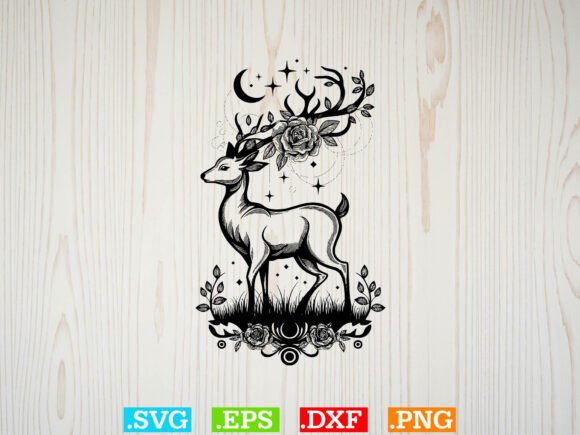Deer With Flowers Svg Review