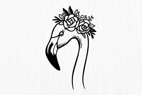 Flamingo Svg, Floral Flamingo Review