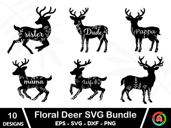 Floral Deer SVG Bundle Review