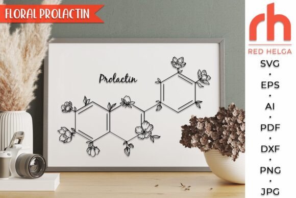 Floral Prolactin SVG: A Unique Embroidery Design