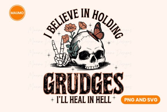 Holding Grudges, Floral Skull Svg