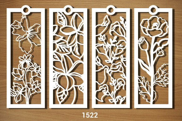 Mother's Day Floral Bookmark Svg Cut1522