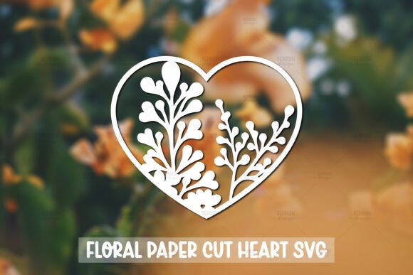 Paper Cut Floral Heart SVG Review